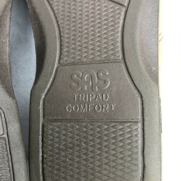 SAS Tripad Comfort Lace Up Tan Soft Step Heel - Picture 7 of 8